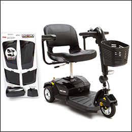 Pride 3 Wheel GoGo LX with CTS Black Onyx Color Shroud