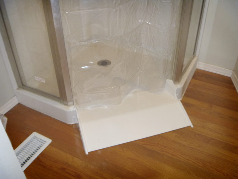 barrier free shower conversion kit by ameriglide self installation