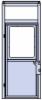Lower Door Medium - ROUGH OPENING HEIGHT: 109"-133" / WIDTH: 42" & Fascia 24"x41"