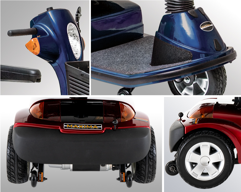 Showing Various Views of the Scooter