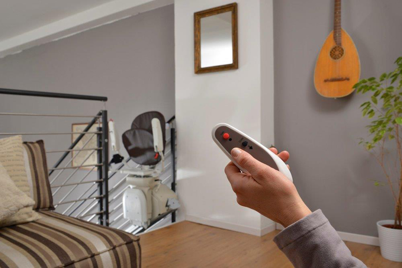 Remote controls for both up and downstairs