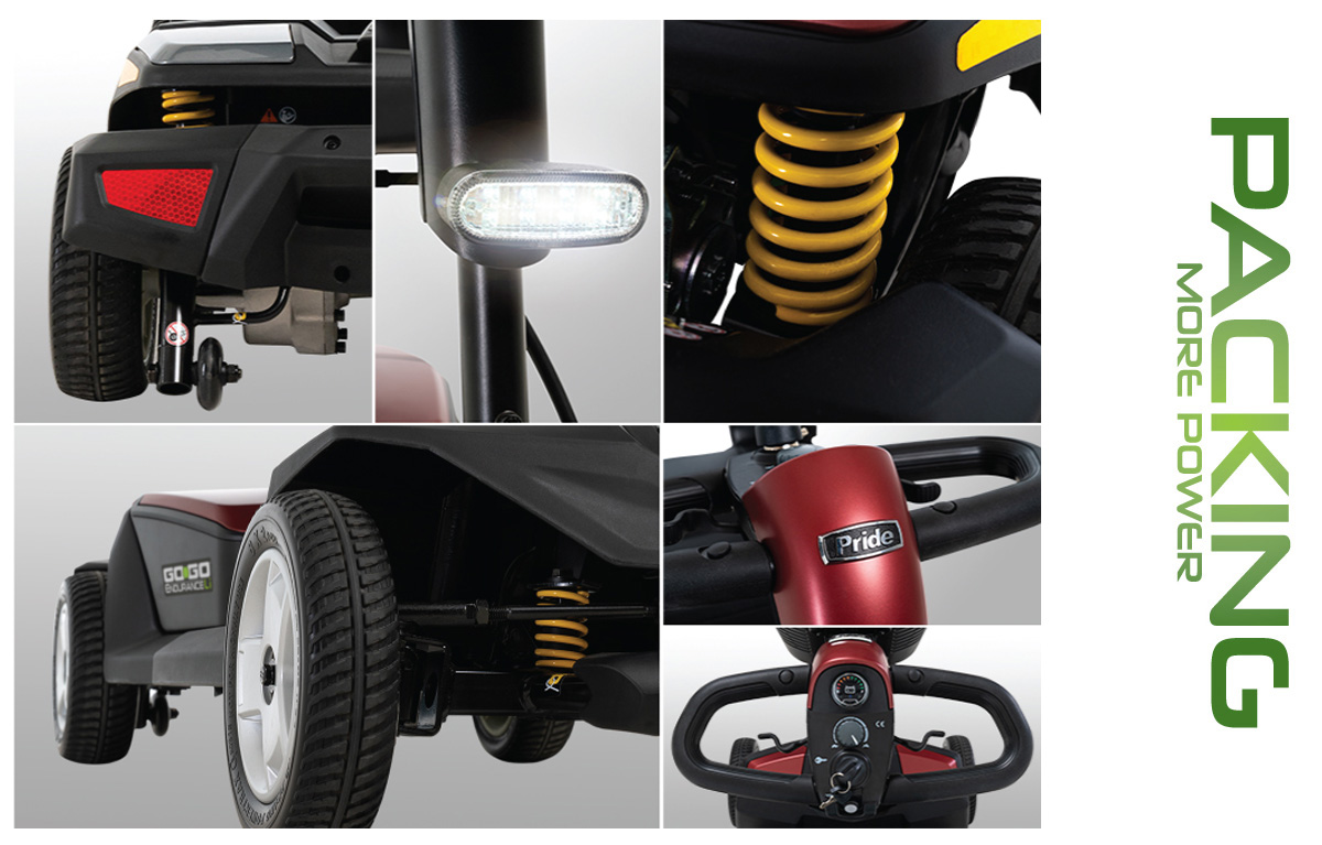 Close Up of Various Sections of Scooter