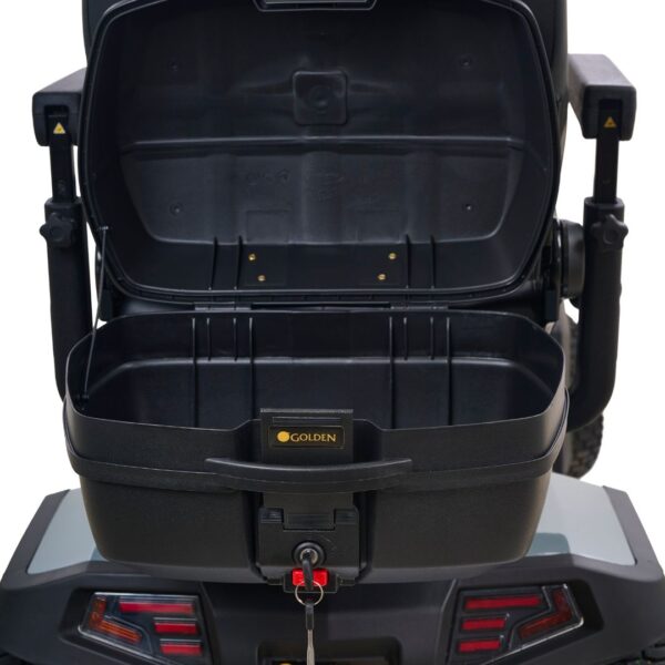 Rear Locking Storage Container Open